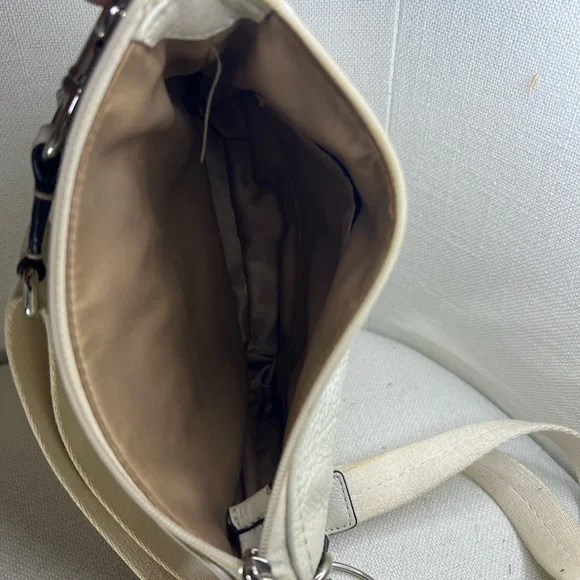 Coach Cream Leather Crossbody Bag - Picture 8 of 9